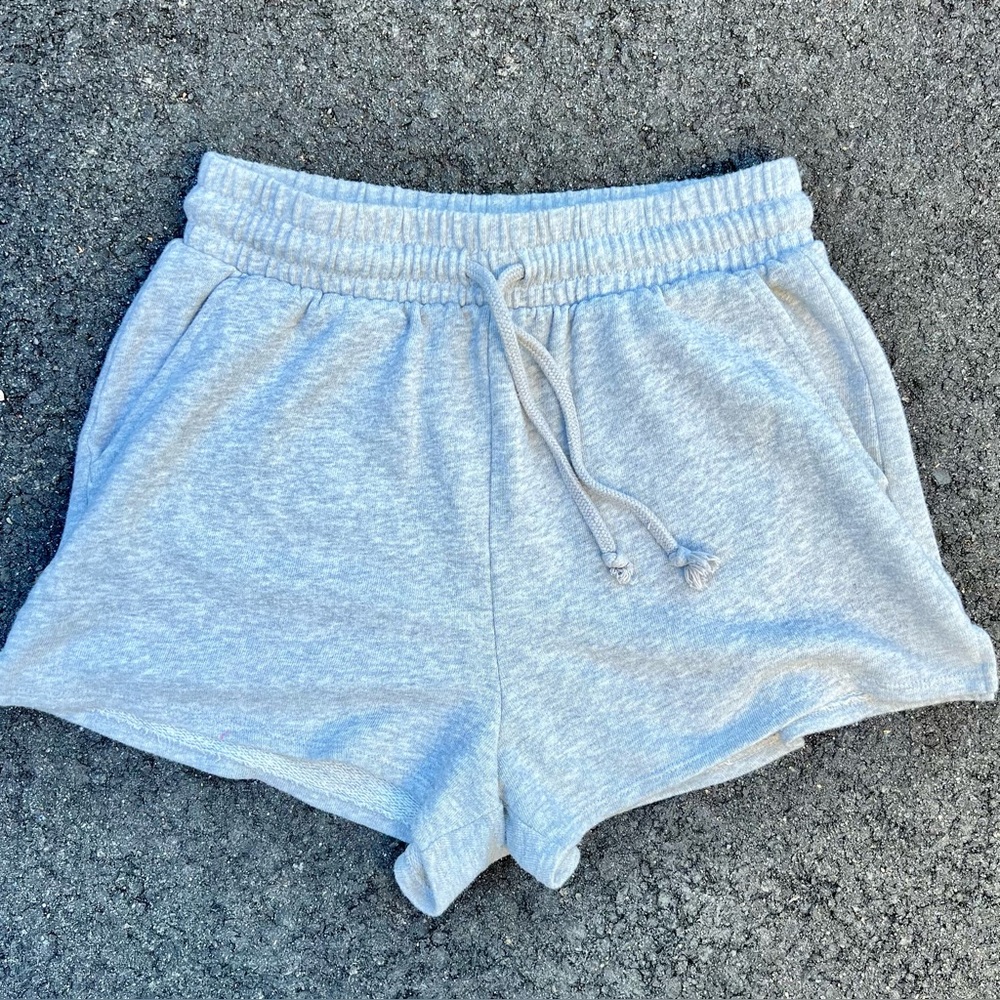 Light Grey Fleece Shorts - Size Small